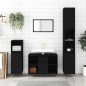 vidaXL 3-tlg. Badmöbel-Set Schwarz Holzwerkstoff vidaXL 3-tlg. Badmöbel-Set Schwarz Holzwerkstoff