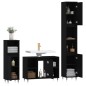 vidaXL 3-tlg. Badmöbel-Set Schwarz Holzwerkstoff vidaXL 3-tlg. Badmöbel-Set Schwarz Holzwerkstoff