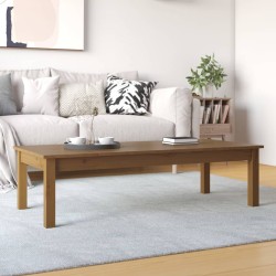 vidaXL Couchtisch Honigbraun 110x50x30 cm Massivholz Kiefer