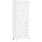 vidaXL Highboard Weiß 69,5x34x180 cm Holzwerkstoff vidaXL Highboard Weiß 69,5x34x180 cm Holzwerkstoff