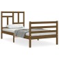 vidaXL Massivholzbett mit Kopfteil Honigbraun 90x200 cm vidaXL Massivholzbett mit Kopfteil Honigbraun 90x200 cm