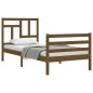 vidaXL Massivholzbett mit Kopfteil Honigbraun 90x200 cm vidaXL Massivholzbett mit Kopfteil Honigbraun 90x200 cm