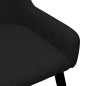 Esszimmerstühle 4 Stk. Schwarz Stoff Esszimmerstühle 4 Stk. Schwarz Stoff