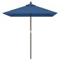 vidaXL Sonnenschirm mit Holzmast Azurblau 198x198x231 cm vidaXL Sonnenschirm mit Holzmast Azurblau 198x198x231 cm