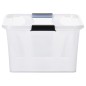 vidaXL Aufbewahrungsboxen mit Deckeln 2 Stk. Transparent 32 L vidaXL Aufbewahrungsboxen mit Deckeln 2 Stk. Transparent 32 L
