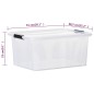 vidaXL Aufbewahrungsboxen mit Deckeln 2 Stk. Transparent 32 L vidaXL Aufbewahrungsboxen mit Deckeln 2 Stk. Transparent 32 L