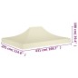vidaXL Partyzelt-Dach 4,5x3 m Creme 270 g/m² vidaXL Partyzelt-Dach 4,5x3 m Creme 270 g/m²