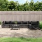 vidaXL 8-tlg. Garten-Lounge-Set mit Kissen Anthrazit Stahl vidaXL 8-tlg. Garten-Lounge-Set mit Kissen Anthrazit Stahl