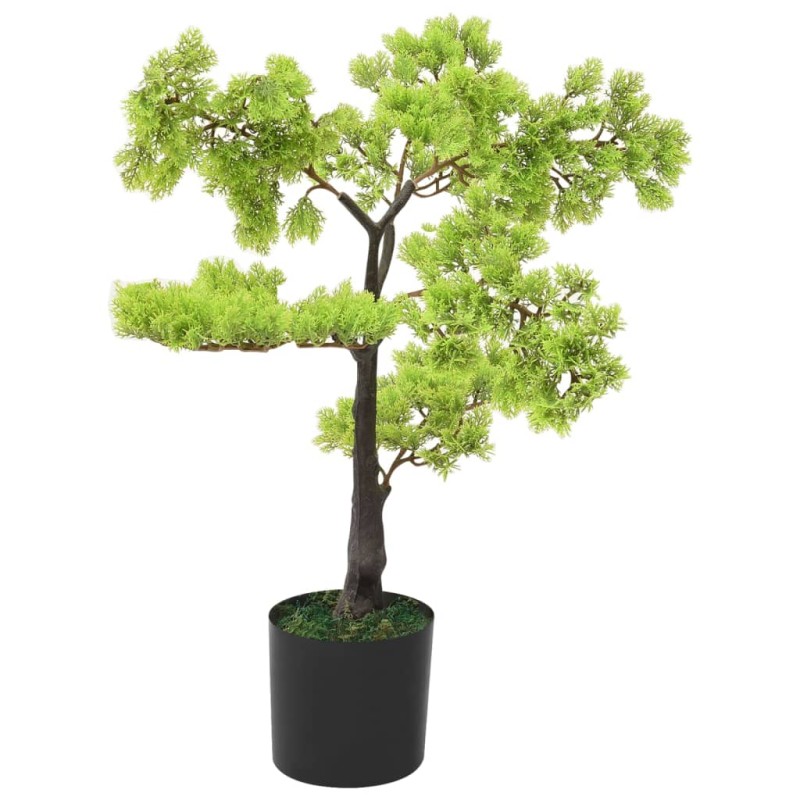 vidaXL Künstlicher Bonsai Zypresse mit Topf 60 cm Grün vidaXL Künstlicher Bonsai Zypresse mit Topf 60 cm Grün