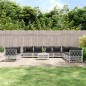 vidaXL 11-tlg. Garten-Lounge-Set mit Kissen Weiß Stahl vidaXL 11-tlg. Garten-Lounge-Set mit Kissen Weiß Stahl