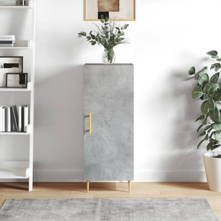 vidaXL Sideboard Betongrau 34,5x34x90 cm Holzwerkstoff