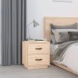 vidaXL Nachttische 2 Stk. 40x34x45 cm Massivholz Kiefer vidaXL Nachttische 2 Stk. 40x34x45 cm Massivholz Kiefer
