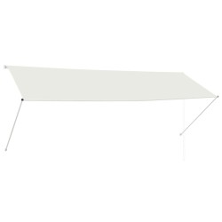 vidaXL Einziehbare Markise 350×150 cm Creme