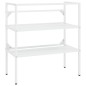 vidaXL Badezimmer Waschtischgestell Weiß 79x38x83 cm Eisen vidaXL Badezimmer Waschtischgestell Weiß 79x38x83 cm Eisen