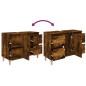 vidaXL Waschbeckenunterschrank Räuchereiche 80x33x60 cm Holzwerkstoff vidaXL Waschbeckenunterschrank Räuchereiche 80x33x60 cm Holzwerkstoff