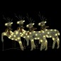 vidaXL LED-Rentiere 4 Stk. Golden 80 LEDs vidaXL LED-Rentiere 4 Stk. Golden 80 LEDs
