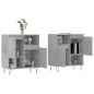 vidaXL Sideboards 2 Stk. Betongrau Holzwerkstoff vidaXL Sideboards 2 Stk. Betongrau Holzwerkstoff