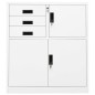vidaXL Büroschrank Weiß 90x40x102 cm Stahl vidaXL Büroschrank Weiß 90x40x102 cm Stahl