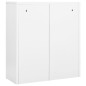 vidaXL Büroschrank Weiß 90x40x102 cm Stahl vidaXL Büroschrank Weiß 90x40x102 cm Stahl