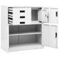 vidaXL Büroschrank Weiß 90x40x102 cm Stahl vidaXL Büroschrank Weiß 90x40x102 cm Stahl