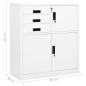 vidaXL Büroschrank Weiß 90x40x102 cm Stahl vidaXL Büroschrank Weiß 90x40x102 cm Stahl