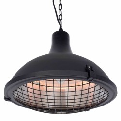 Sunred Deckenheizstrahler Indus II 2100W Halogen Schwarz