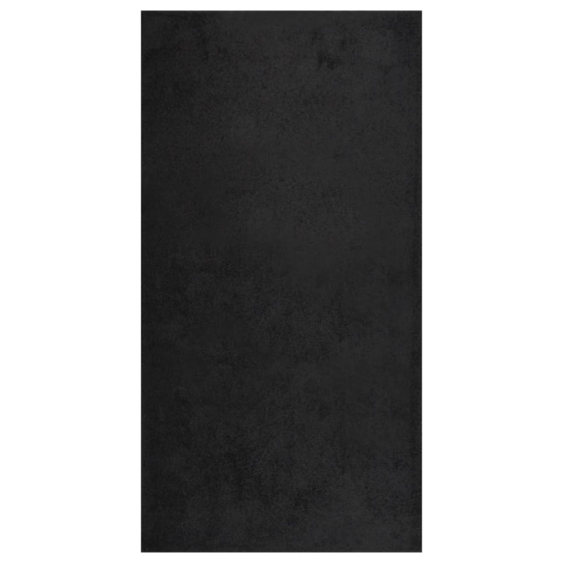 vidaXL Teppich Shaggy Hochflor Schwarz 80x150 cm vidaXL Teppich Shaggy Hochflor Schwarz 80x150 cm