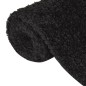 vidaXL Teppich Shaggy Hochflor Schwarz 80x150 cm vidaXL Teppich Shaggy Hochflor Schwarz 80x150 cm