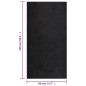 vidaXL Teppich Shaggy Hochflor Schwarz 80x150 cm vidaXL Teppich Shaggy Hochflor Schwarz 80x150 cm
