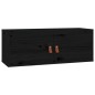 vidaXL Wandschrank Schwarz 80x30x30 cm Massivholz Kiefer vidaXL Wandschrank Schwarz 80x30x30 cm Massivholz Kiefer