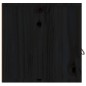 vidaXL Wandschrank Schwarz 80x30x30 cm Massivholz Kiefer vidaXL Wandschrank Schwarz 80x30x30 cm Massivholz Kiefer