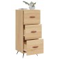 vidaXL Sideboard Sonoma-Eiche 34,5x34x90 cm Holzwerkstoff vidaXL Sideboard Sonoma-Eiche 34,5x34x90 cm Holzwerkstoff