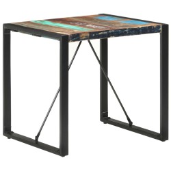 vidaXL Esstisch 80x80x75 cm Altholz Massiv