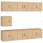 vidaXL 7-tlg. TV-Schrank-Set Sonoma-Eiche Holzwerkstoff vidaXL 7-tlg. TV-Schrank-Set Sonoma-Eiche Holzwerkstoff