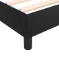 vidaXL Boxspringbett mit Matratze Schwarz 90x200 cm Kunstleder vidaXL Boxspringbett mit Matratze Schwarz 90x200 cm Kunstleder