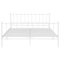 vidaXL Bett Weiß Metall 200x200 cm vidaXL Bett Weiß Metall 200x200 cm