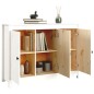 vidaXL Sideboard Weiß 100x35x74 cm Massivholz Kiefer vidaXL Sideboard Weiß 100x35x74 cm Massivholz Kiefer