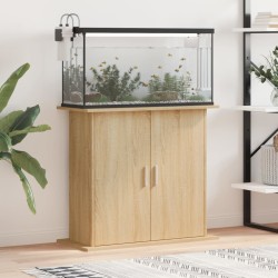 vidaXL Aquariumständer Sonoma-Eiche 81x36x73 cm Holzwerkstoff
