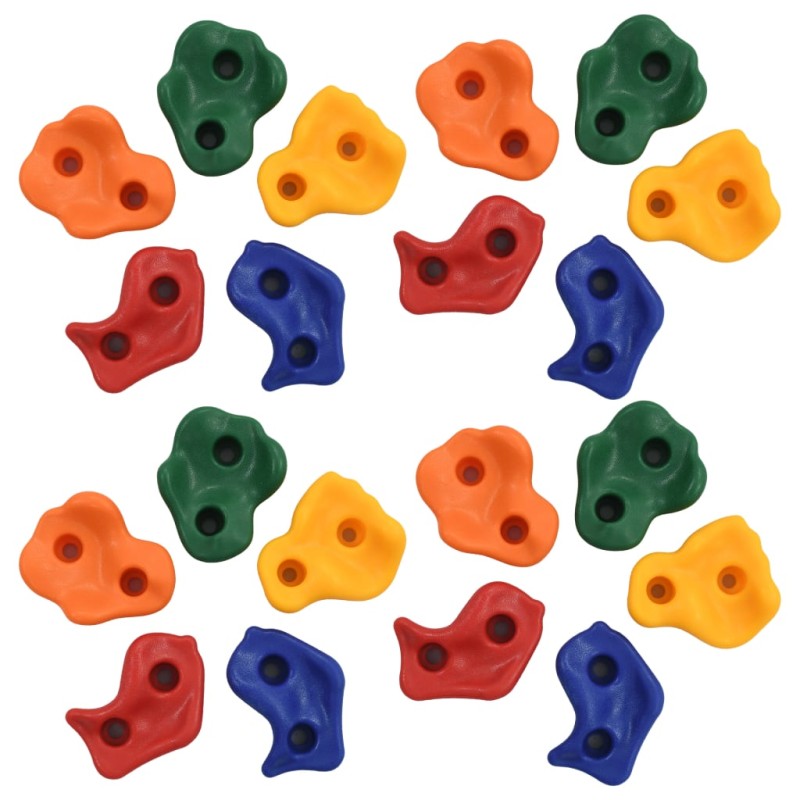 Klettersteine 20 Stk. Mehrfarbig PE Klettersteine 20 Stk. Mehrfarbig PE