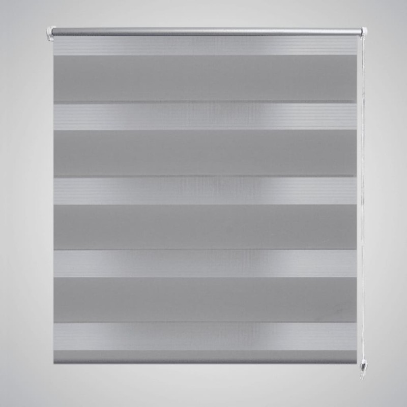 Doppelrollo Seitenzug Duo Rollo 80 x 175 cm grau Doppelrollo Seitenzug Duo Rollo 80 x 175 cm grau