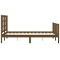 vidaXL Massivholzbett mit Kopfteil Honigbraun 120x200 cm vidaXL Massivholzbett mit Kopfteil Honigbraun 120x200 cm