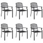 vidaXL 7-tlg. Garten-Essgruppe Anthrazit Stahl vidaXL 7-tlg. Garten-Essgruppe Anthrazit Stahl