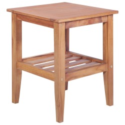 vidaXL Couchtisch 40 x 40 x 50 cm Quadratisch Teak Massiv