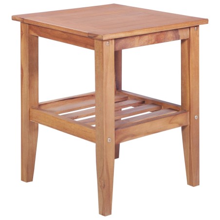 vidaXL Couchtisch 40 x 40 x 50 cm Quadratisch Teak Massiv