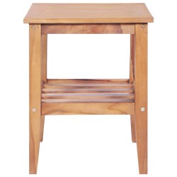 vidaXL Couchtisch 40 x 40 x 50 cm Quadratisch Teak Massiv