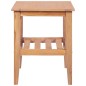 vidaXL Couchtisch 40 x 40 x 50 cm Quadratisch Teak Massiv vidaXL Couchtisch 40 x 40 x 50 cm Quadratisch Teak Massiv