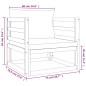 vidaXL 12-tlg. Garten-Lounge-Set mit Hellgrauen Kissen Massivholz vidaXL 12-tlg. Garten-Lounge-Set mit Hellgrauen Kissen Massivholz