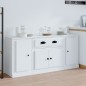 vidaXL Sideboards 3 Stk. Weiß Holzwerkstoff vidaXL Sideboards 3 Stk. Weiß Holzwerkstoff