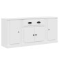 vidaXL Sideboards 3 Stk. Weiß Holzwerkstoff vidaXL Sideboards 3 Stk. Weiß Holzwerkstoff