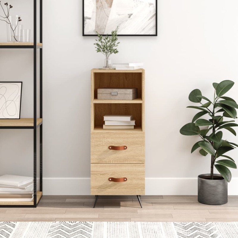 vidaXL Sideboard Sonoma-Eiche 34,5x34x90 cm Holzwerkstoff vidaXL Sideboard Sonoma-Eiche 34,5x34x90 cm Holzwerkstoff